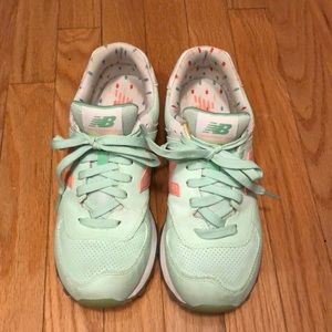 New Balance WL574 Seafoam/Popsicle edition